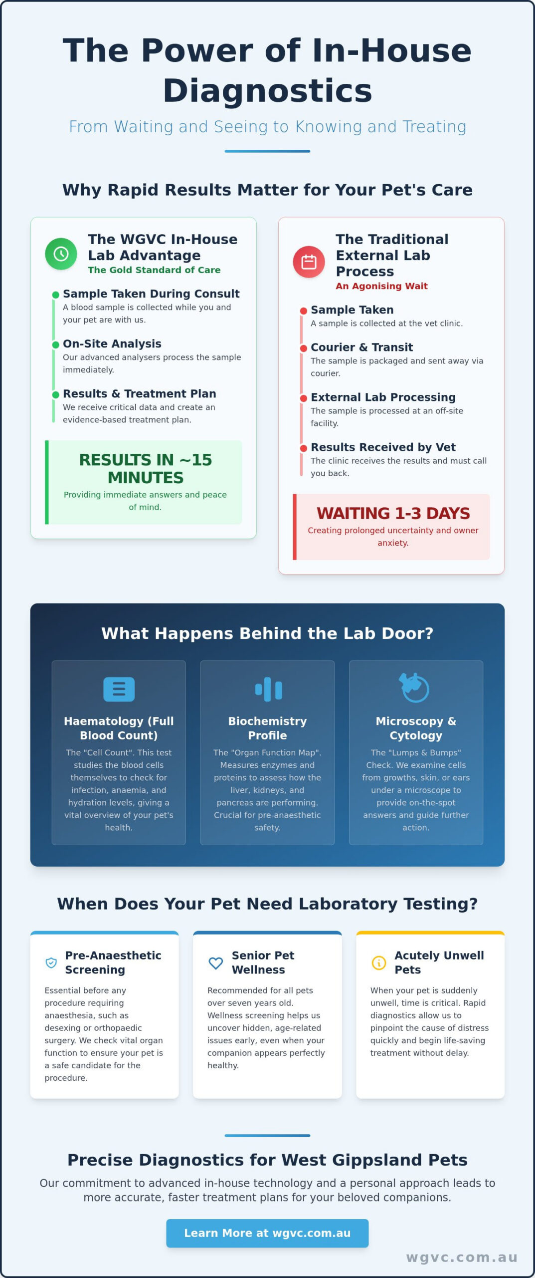 In-House Vet Laboratory: Rapid Diagnostics for West Gippsland Pets