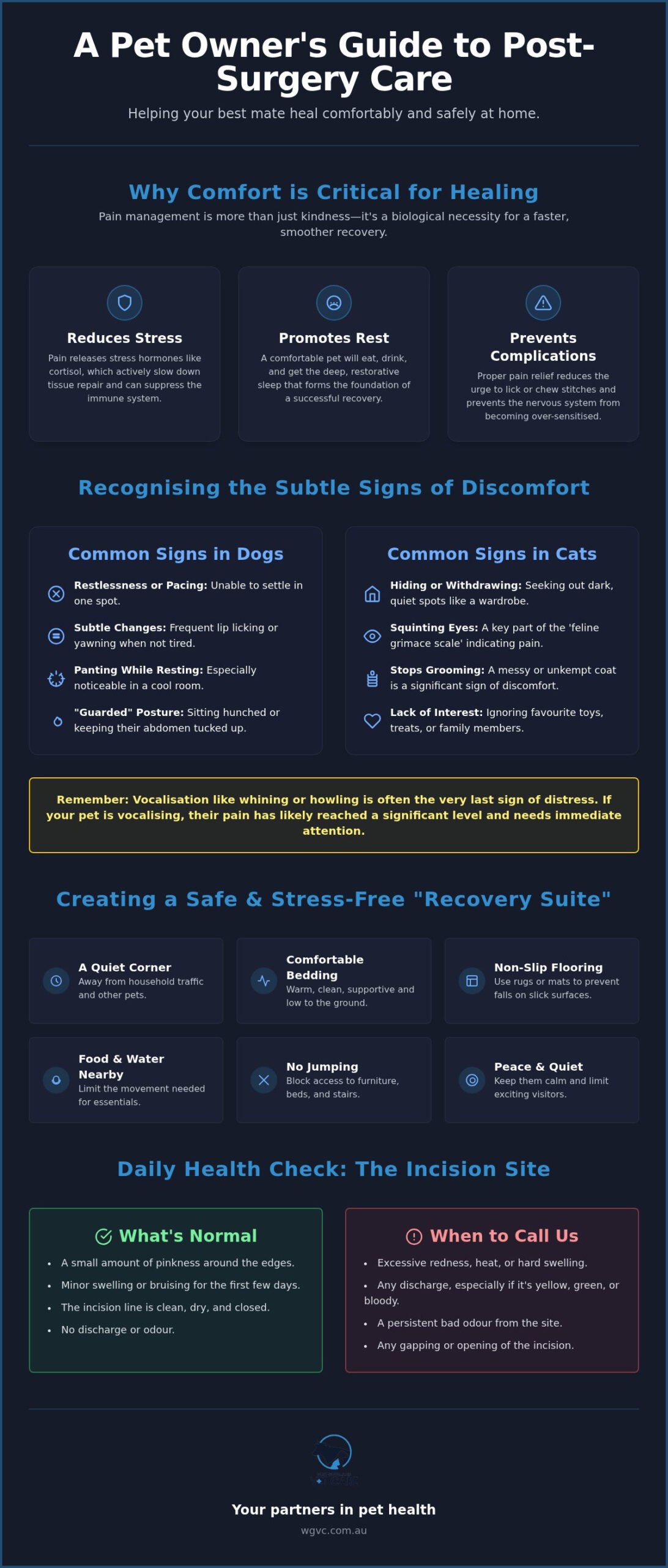Managing Post-Op Pet Pain: West Gippsland Guide